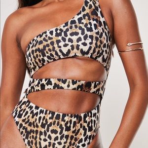 Misguided One Shoulder Swimsuit NWT